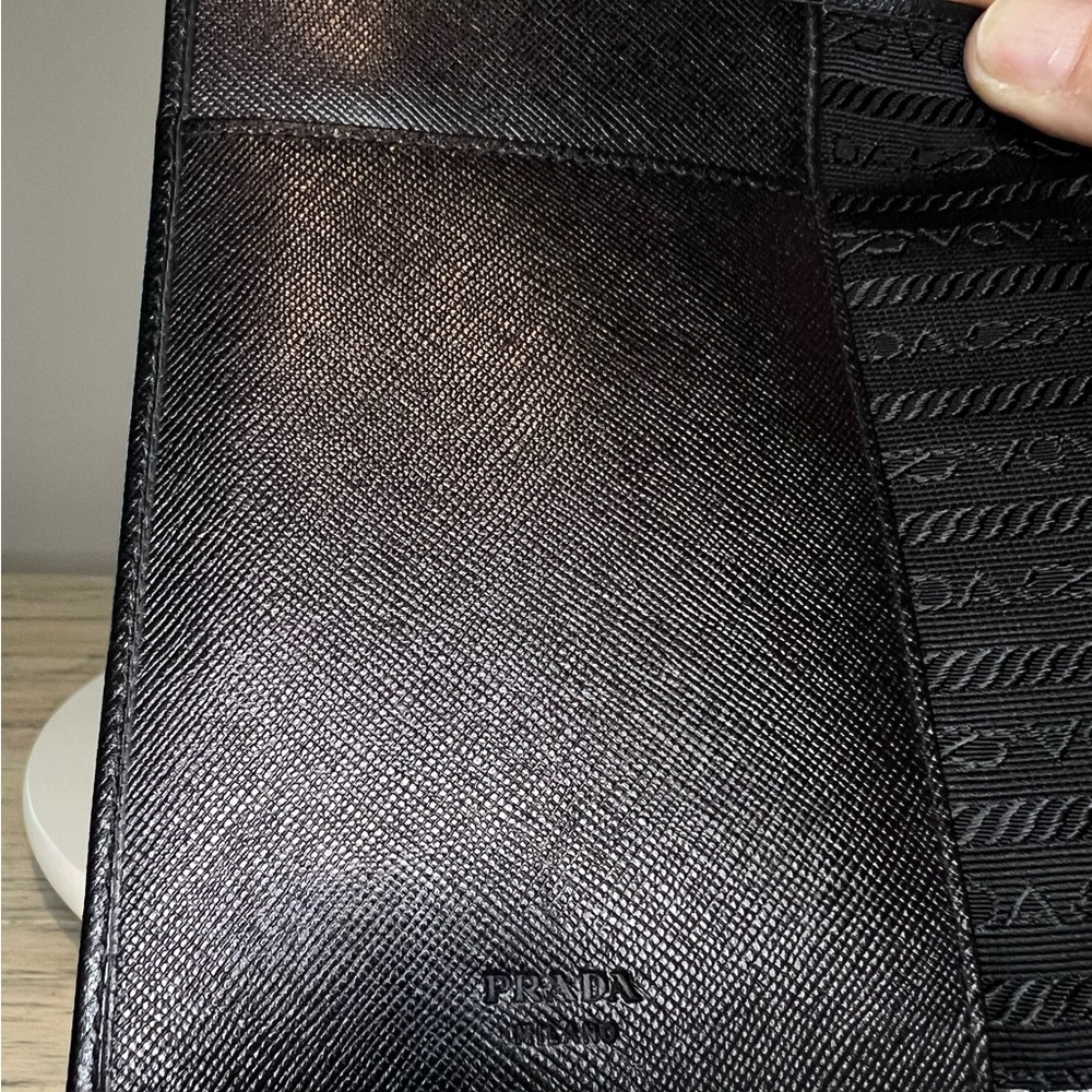 Prada Saffiano Leather Agenda / Passport Wallet - Picture 5 of 9